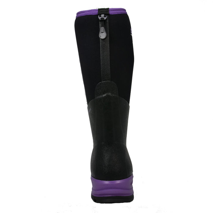 Dryshod Womens Legend MXT Hi Black/Purple Rubber Adventure Work Boots