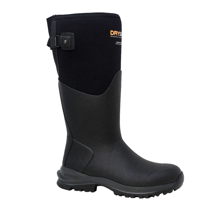 Dryshod Womens Legend MXT Hi Pull On Gusset Black Rubber Work Boots