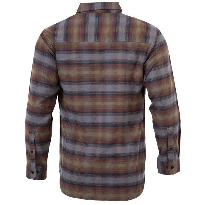 Rocky Mens Rugged Flannel Moss 100% Cotton L/S Shirt