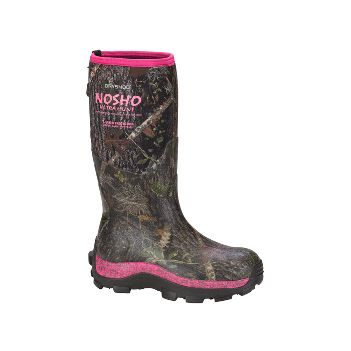 Dryshod Womens Ultra Hunt Cold-Conditions Camo/Pink Extreme Hunting Boots