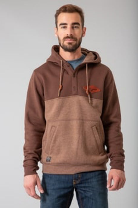 Kimes Ranch Mens Ogden Hood Brown Cotton blend Hoodie