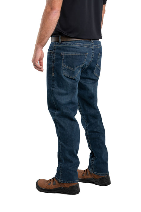 Berne Mens Granite Cotton Blend Highland Flex Regular Straight Leg Jeans