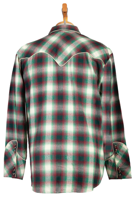 Scully Mens Green 100% Cotton Hemlock L/S Shirt