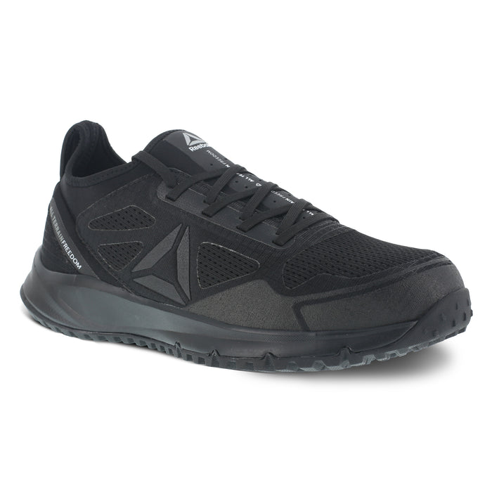 Reebok Mens Black Mesh Work Shoes ST Trail Run Oxford