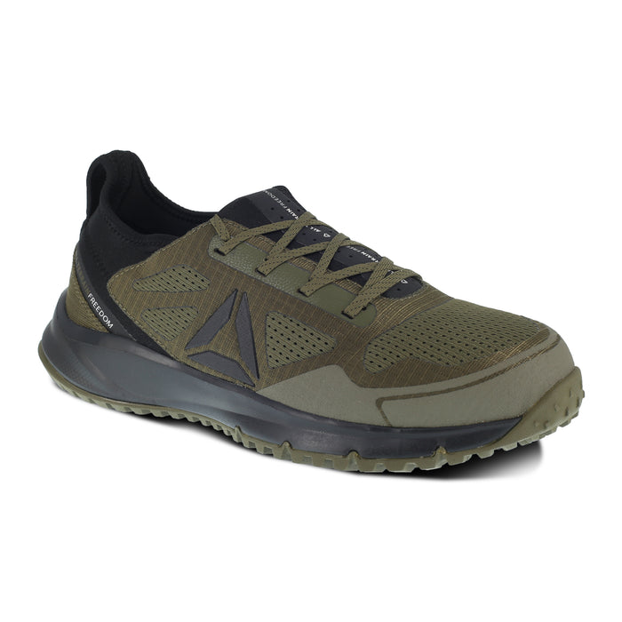 Reebok Mens Sage Green Mesh Work Shoes ST AT Trail Run Oxford