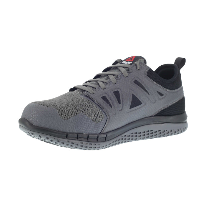 Reebok Mens Grey Mesh Work Shoes Steel Toe Athletic Oxford