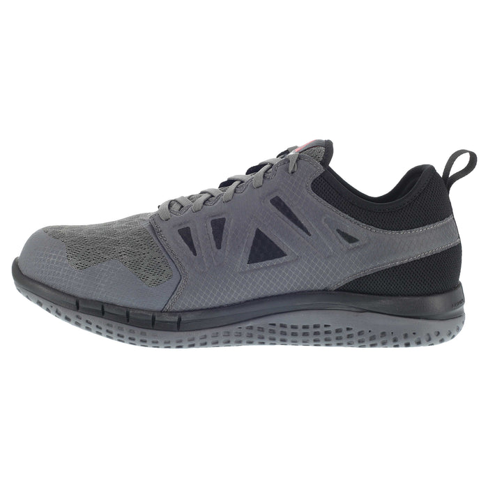 Reebok Mens Grey Mesh Work Shoes Steel Toe Athletic Oxford