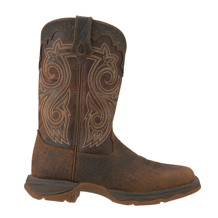 Lady Rebel by Durango Womens Brown Leather Steel Toe Western Cowboy Boots