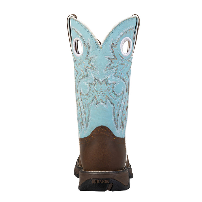 Lady Rebel by Durango Womens Powder Blue Leather Saddle Cowboy Boots