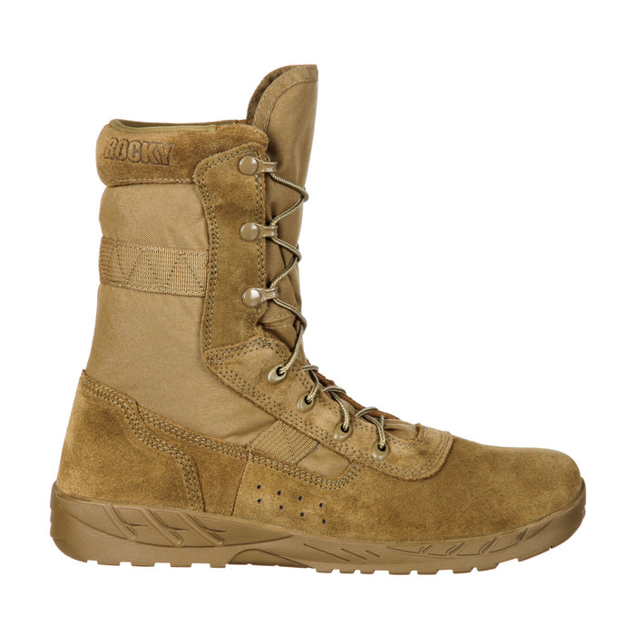 Rocky Mens Coyote Brown Leather C7 CXT Lightweight Military Boots