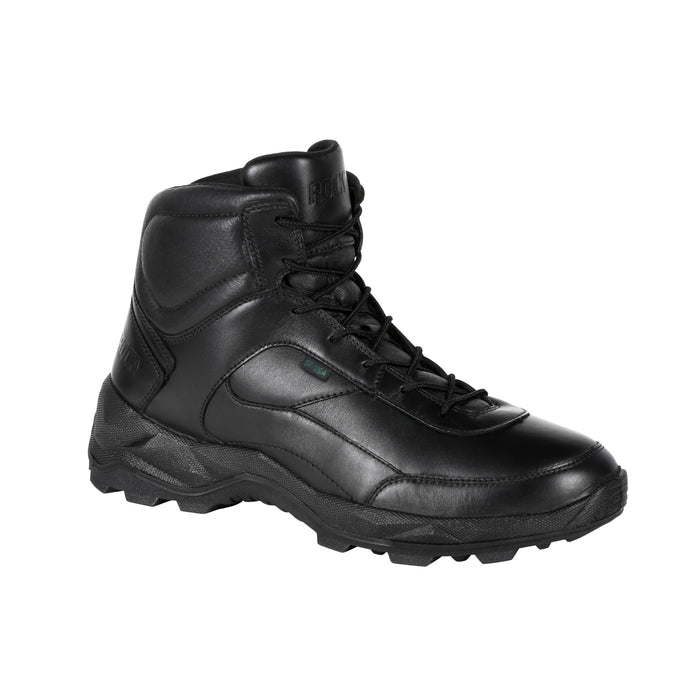 Rocky Mens Black Leather Priority Postal-Approved Duty Boots