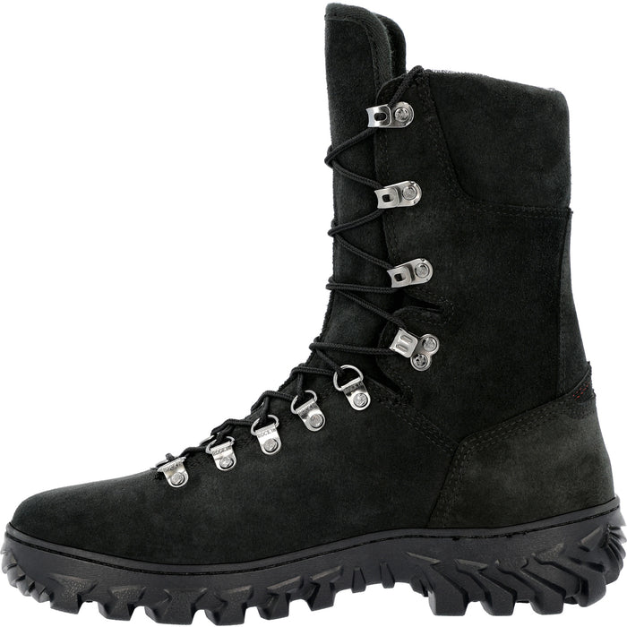 Rocky Mens Code Red Wildlands 77 Black Leather Firefighter Boots