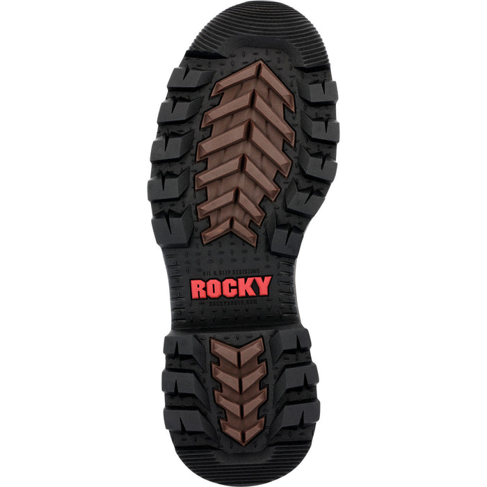 Rocky Mens Brown Leather Rams Horn Logger 400G Work Boots