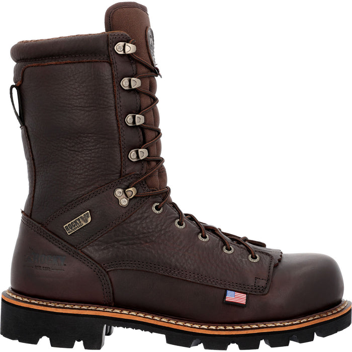 Rocky Mens Brown Leather Elk Stalker CT WP Hunting Boots