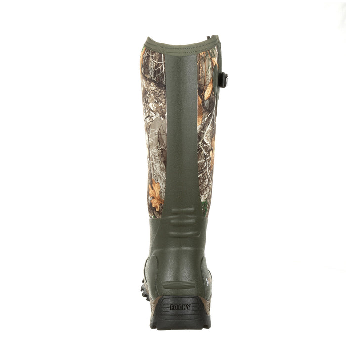 Rocky Mens Realtree Edge Rubber Pro Outdoor Hunting Boots