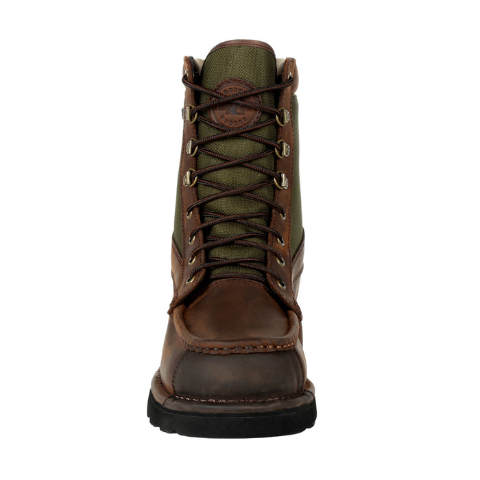 Rocky Mens Brown Leather Upland WP Outdoor Hunting Boots