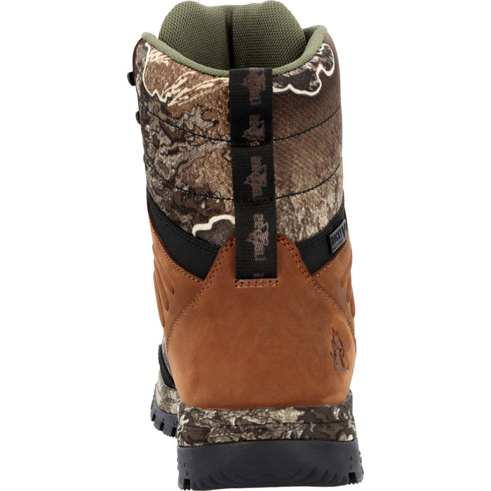 Rocky Mens Tan/White Leather Lynx WP 400G Winter Boots