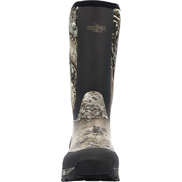 Rocky Mens Realtree Excape Rubber Stryker WP Pull-On Hunting Boots