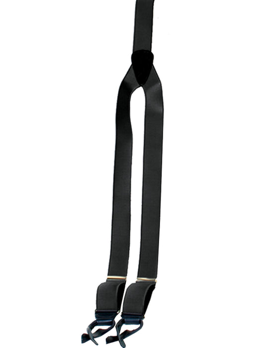 Scully Rangewear Mens Black 100% Silk French Satin Suspenders