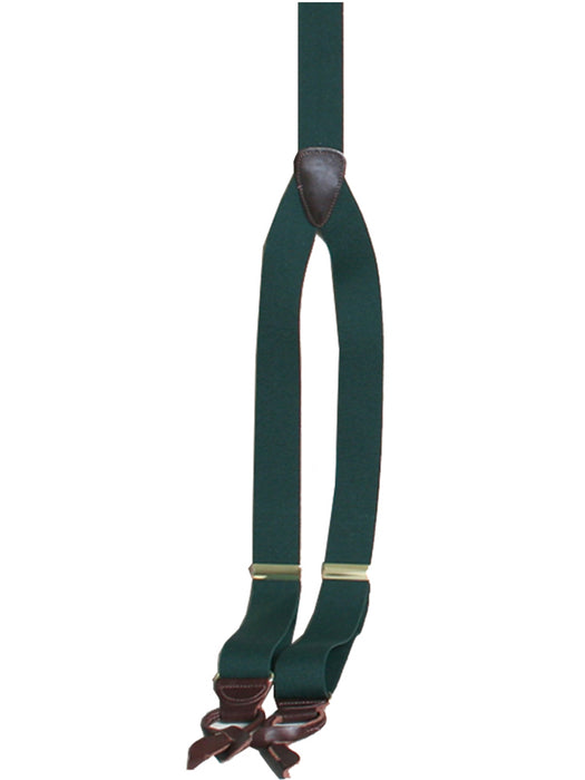 Scully Rangewear Hunter Green Poly-Elastic Adjustable Y-Back Suspenders