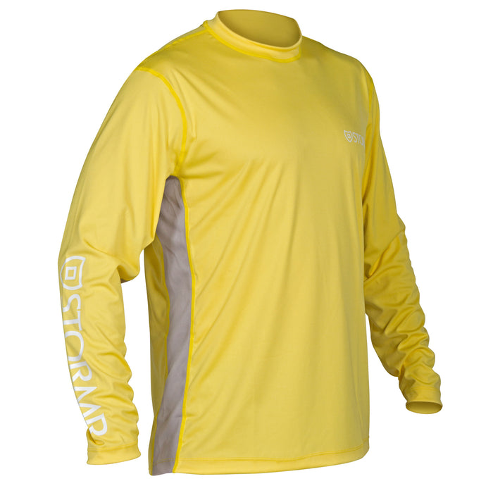 Stormr Mens L/S UV Shield Shirt Yellow Polyester 50+ Wicking