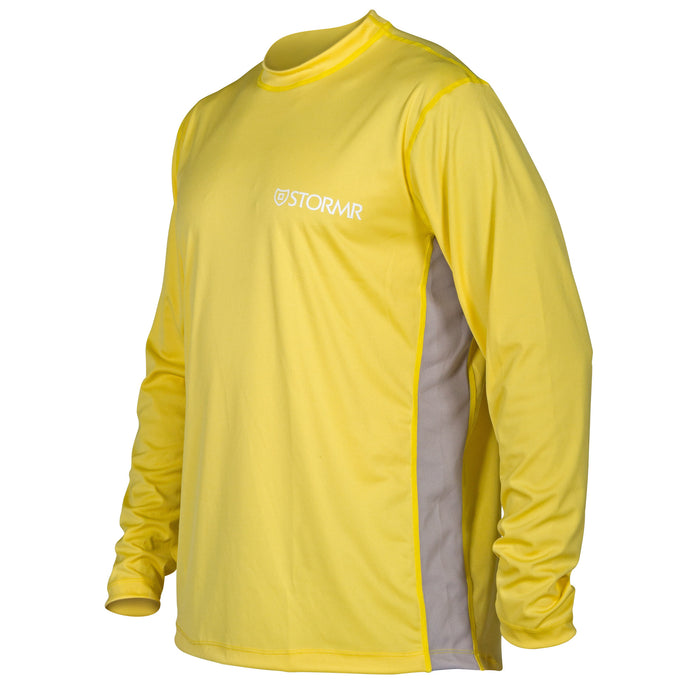 Stormr Mens L/S UV Shield Shirt Yellow Polyester 50+ Wicking