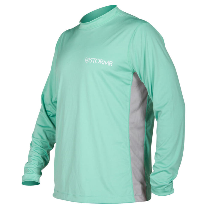 Stormr Mens L/S UV Shield Shirt Mint Polyester 50+ Wicking