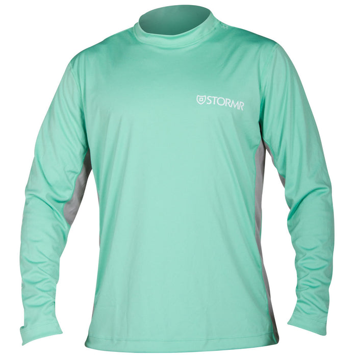 Stormr Mens L/S UV Shield Shirt Mint Polyester 50+ Wicking