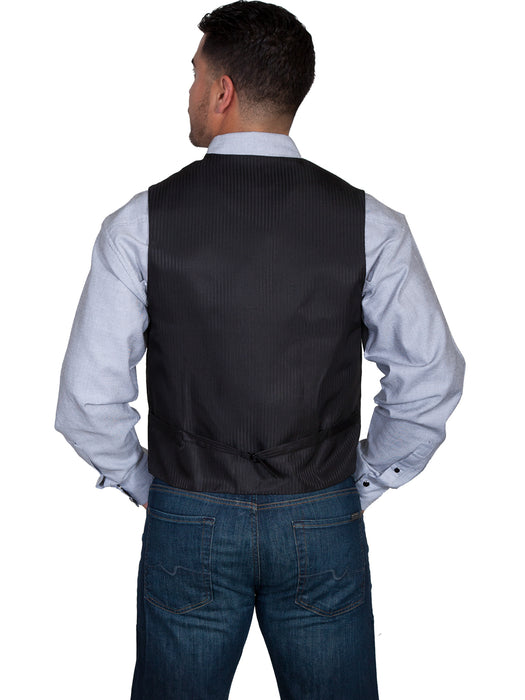 Scully Mens Black Polyester Diamond Vest