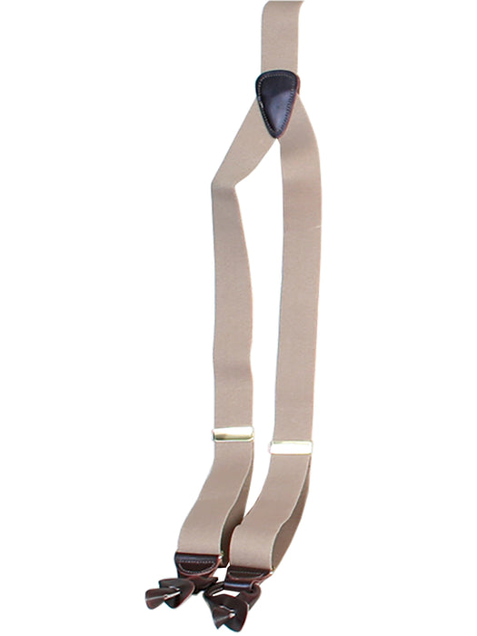 Scully Womens Beige Elastic Leather Suspenders