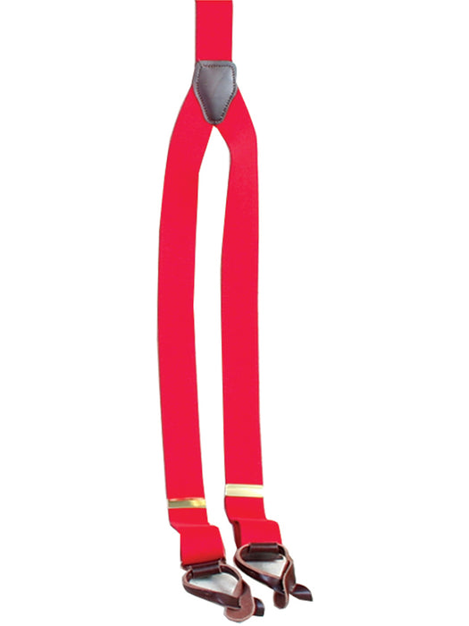 Scully Womens Red Elastic Leather Suspenders