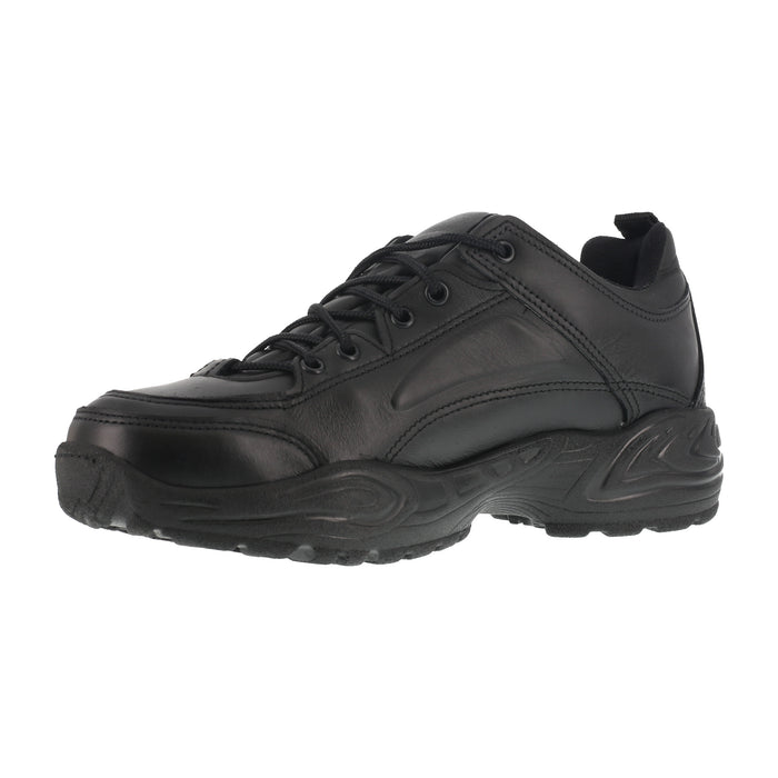 Reebok Mens Black Leather Work Shoes Postal Express Goretex Oxfords