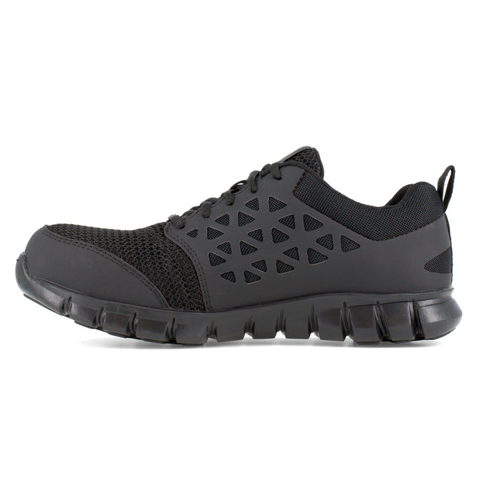 Reebok Mens Black Textile Work Shoes Sublite Cushion Athletic CT