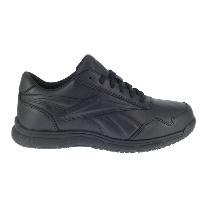 Reebok Mens Black Faux Leather Work Shoes Jorie LT SR Oxford