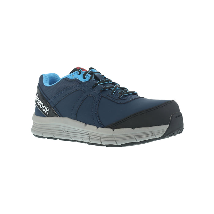 Reebok Womens Blue Leather Work Shoes ST Oxford Guide