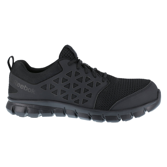 Reebok Mens Black Mesh Work Shoes Athletic Oxford ESD CT