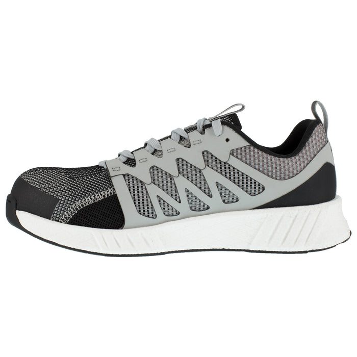 Reebok Mens Grey/White Textile Oxfords Fusion Flexweave Work CT