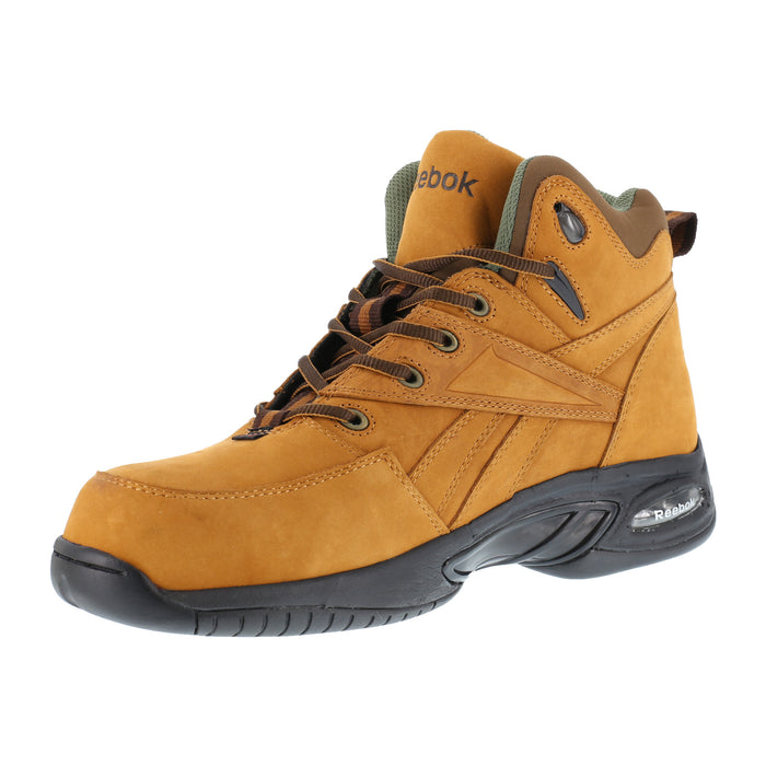 Reebok Mens Golden Tan Leather Hiker Boots Tyak Composite Toe