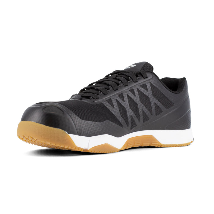 Reebok Mens Black/Gum Mesh Work Shoes Speed TR Athletic CT