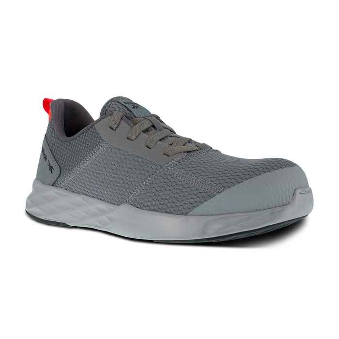 Reebok Mens Grey Mesh Oxfords Astroride Strike Work CT