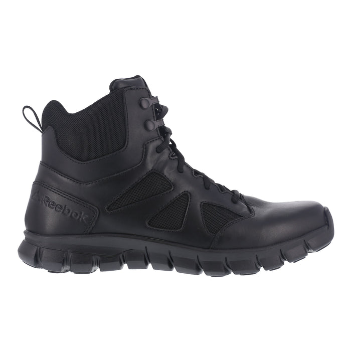 Reebok Womens Black Leather Military Boots Sublite Tactical