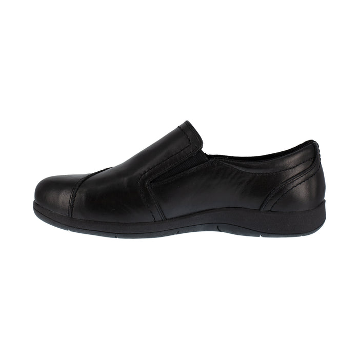 Rockport Womens Black Leather Loafers Daisy Work Slip-On AT