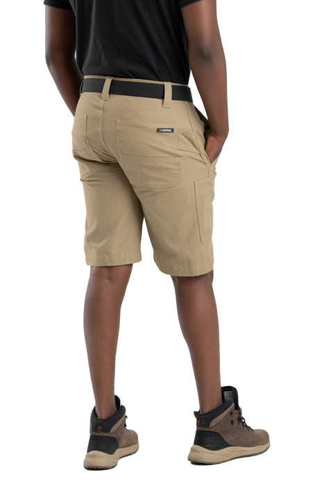 Berne Mens Timber Khaki Cotton Blend Flex180 Duck Work Short