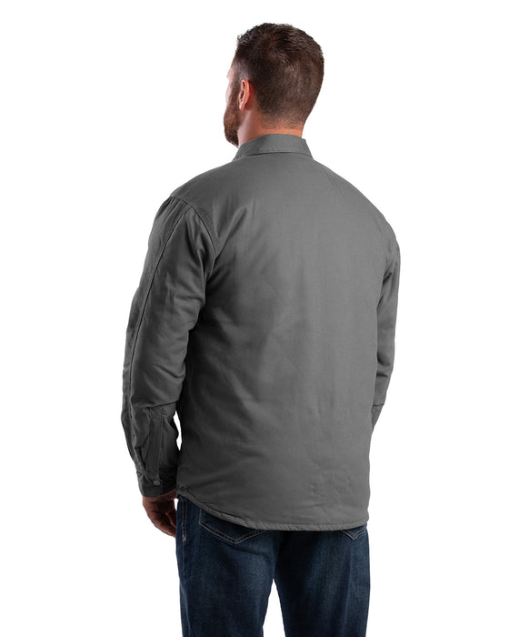 Berne Apparel Mens Heartland Duck Shirt Slate 100% Cotton Jacket