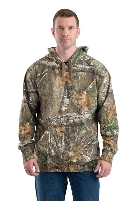 Berne Mens Realtree Edge Cotton Blend Inland Hooded Pullover