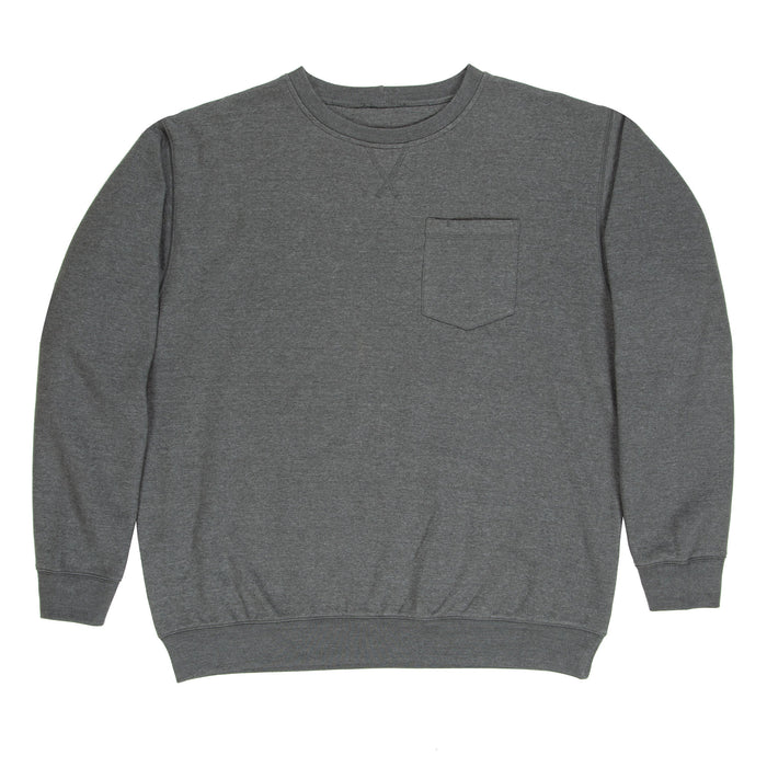 Berne Mens Graphite Cotton Blend Appalachian Crewneck