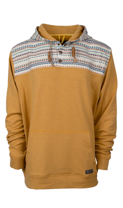 STS Ranchwear Mens Ryland Flaxen/Aztec Cotton Blend Hoodie