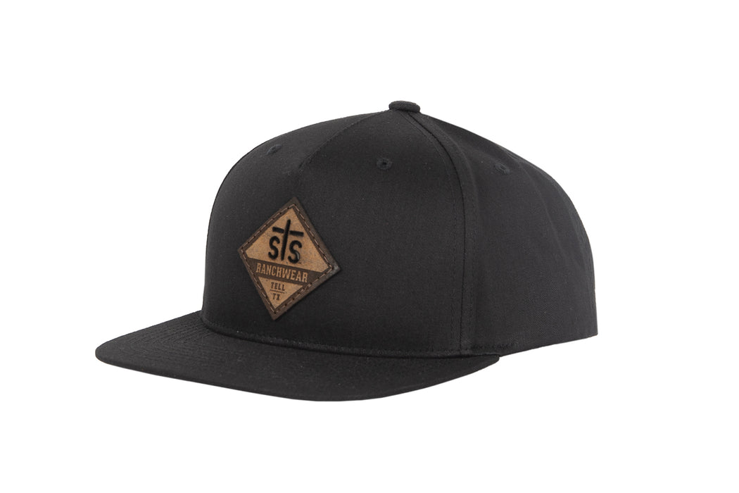 STS Ranchwear Unisex Laser Diamond Patch Black Cotton Blend Baseball Cap Hat