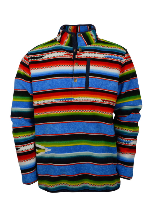 STS Ranchwear Mens Quincey Multicolor Stripe 100% Polyester Fleece Jacket