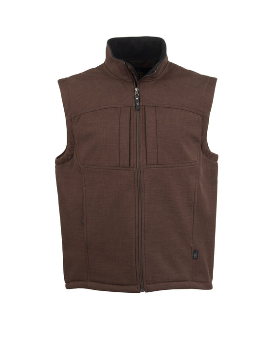 STS Ranchwear Womens Weston Vest Chocolate Poly/Spandex Fleece Vest